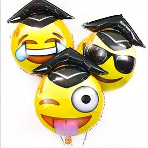 Emoji Graduation Balloons 🎈2 Pack
